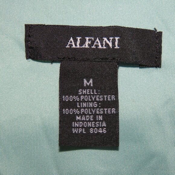 Alfani Abstract 3/4 Bubble Sleeve Wide Neck Pullover Blouse Size M (C1112) - Picture 6 of 6